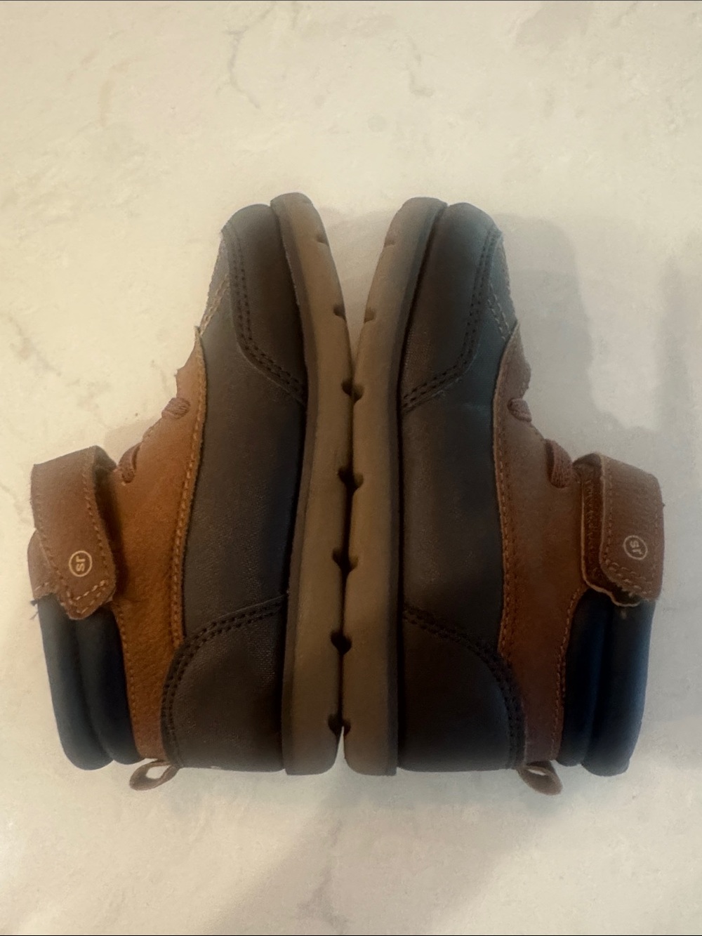 Stride Rite Brown and Black Kids Waterproof Snow Boots with Strap Size 9M - Picture 7 of 8